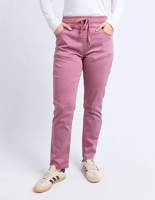 Foxwood Sylvia Relaxed Jogger Pant in Dusty Rose | Women's Clothing | Gretel Lane