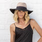 Maui Wide Brim Fedora - TM573 (Black/Taupe)