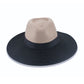 Maui Wide Brim Fedora - TM573 (Black/Taupe)