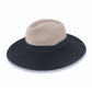 Maui Wide Brim Fedora - TM573 (Black/Taupe)