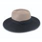 Maui Wide Brim Fedora - TM573 (Black/Taupe)