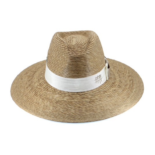 Tina M Santiago Straw Fedora Natural/Cream | Women's Hats | Gretel Lane