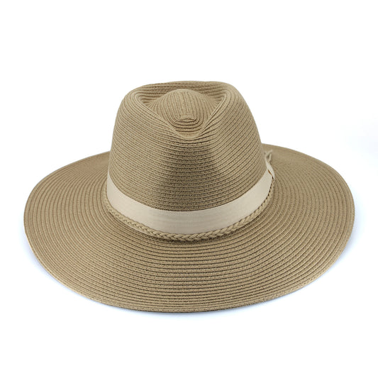 Tina M Bahama Wide Brim Fedora Latte | Women's Hats | Gretel Lane
