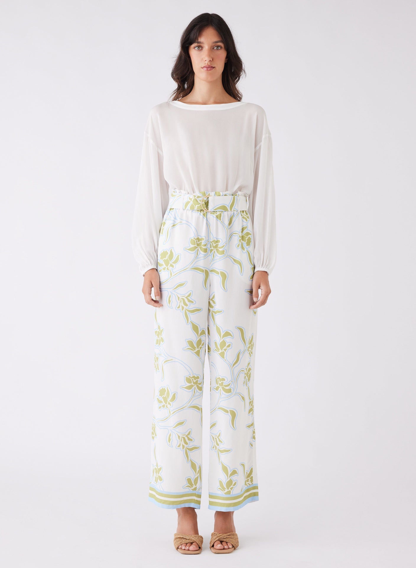 Tranquility Pant (Olive Floral)