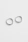 Zafino Talia Silver Huggie Earring with small crystals | Gretel Lane