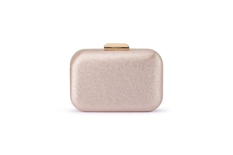 Tamar Metallic Clutch (Champagne)