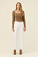 Isle of Mine Women's White Raw Edge Tate Denim Jeans | Gretel Lane