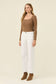 Isle of Mine Women's White Raw Edge Tate Denim Jeans | Gretel Lane
