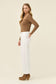 Isle of Mine Women's White Raw Edge Tate Denim Jeans | Gretel Lane