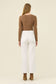 Isle of Mine Women's White Raw Edge Tate Denim Jeans | Gretel Lane
