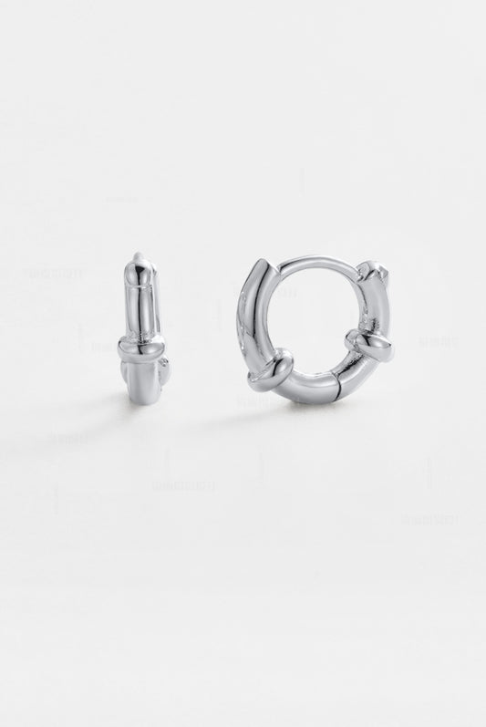 Zafino Silver Tessa Huggie Earring | Gretel Lane