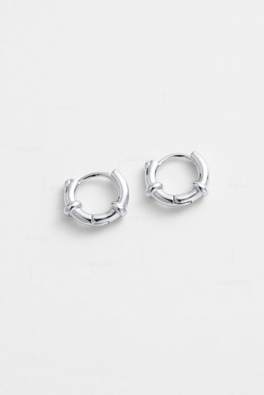 Zafino Silver Tessa Huggie Earring | Gretel Lane