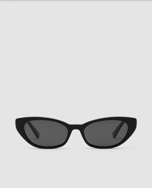 Banbé Eyewear Women's Demi Slimline Cat eye Sunglasses in Black | Gretel Lane