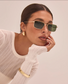 Banbé Eyewear Women's Barbara Sunglasses in Light Gold | Gretel Lane