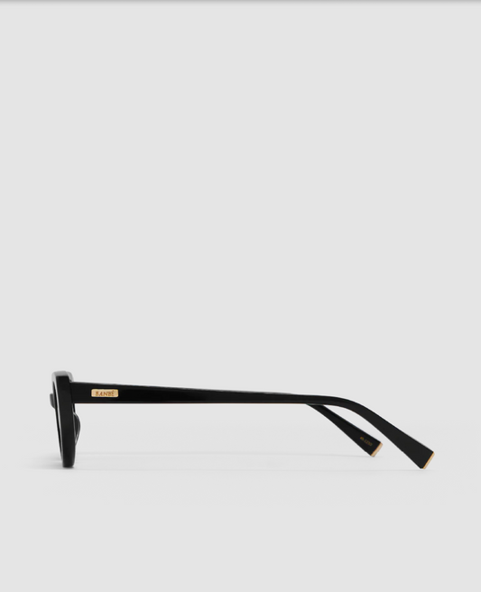 Banbé Eyewear Women's Demi Slimline Cat eye Sunglasses in Black | Gretel Lane