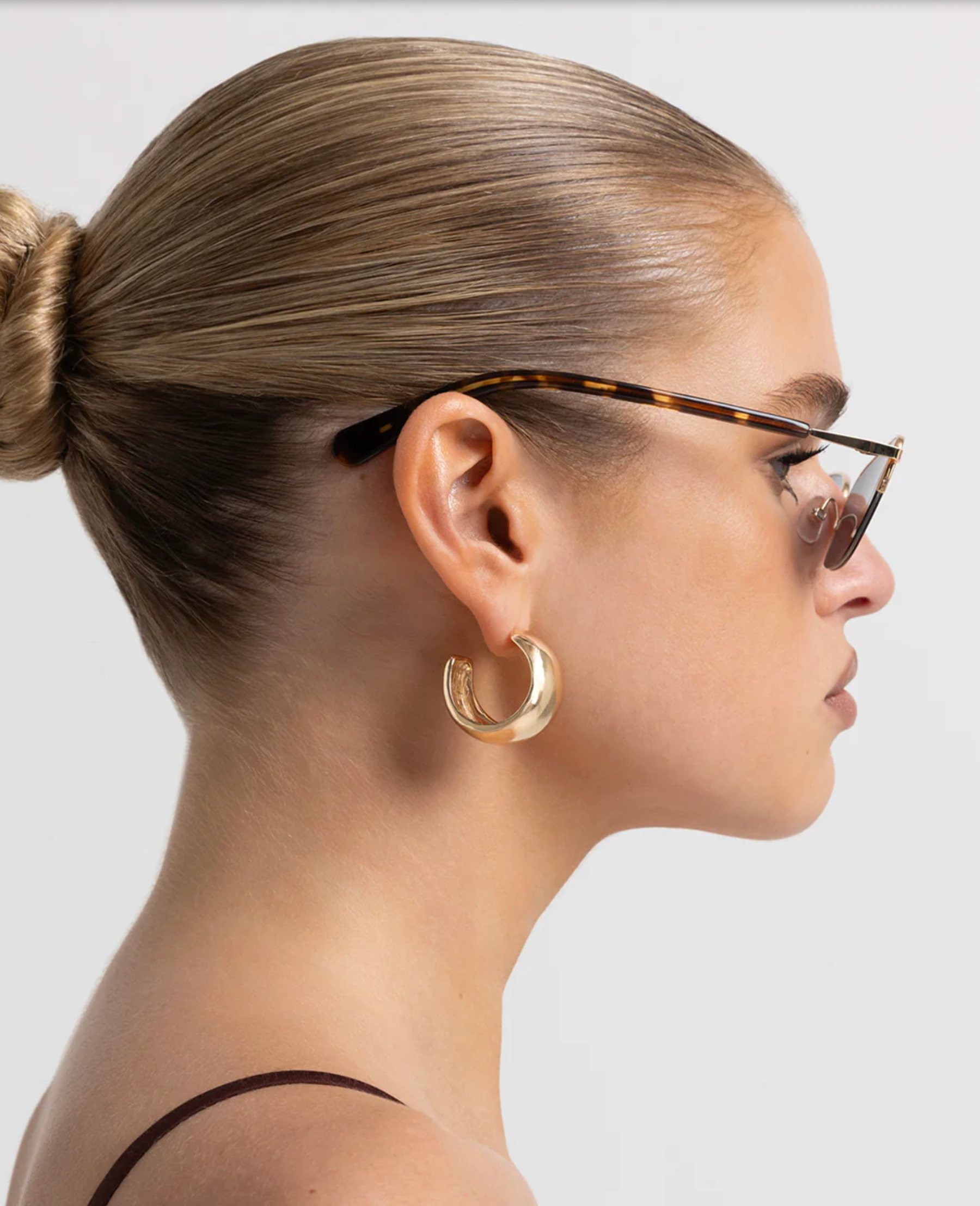 Banbé Eyewear Women's Lydia Sunglasses in Havana Tortoiseshell/Gold | Gretel Lane