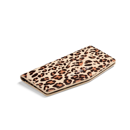 Fox & Leo Slimline Wallet in Leopard Print Leather | Swallet | Gretel Lane
