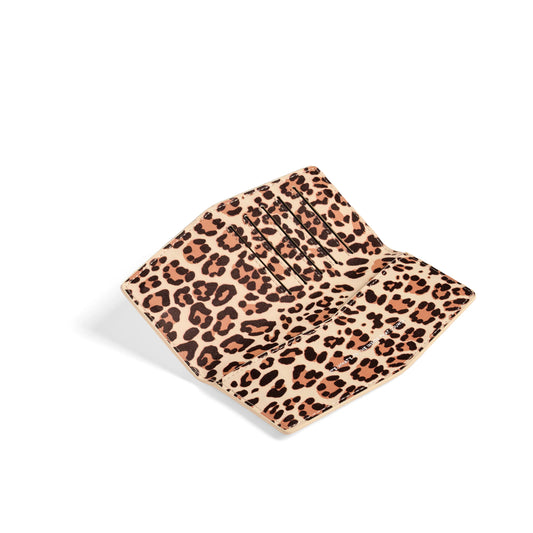 Fox & Leo Slimline Wallet in Leopard Print Leather | Swallet | Gretel Lane