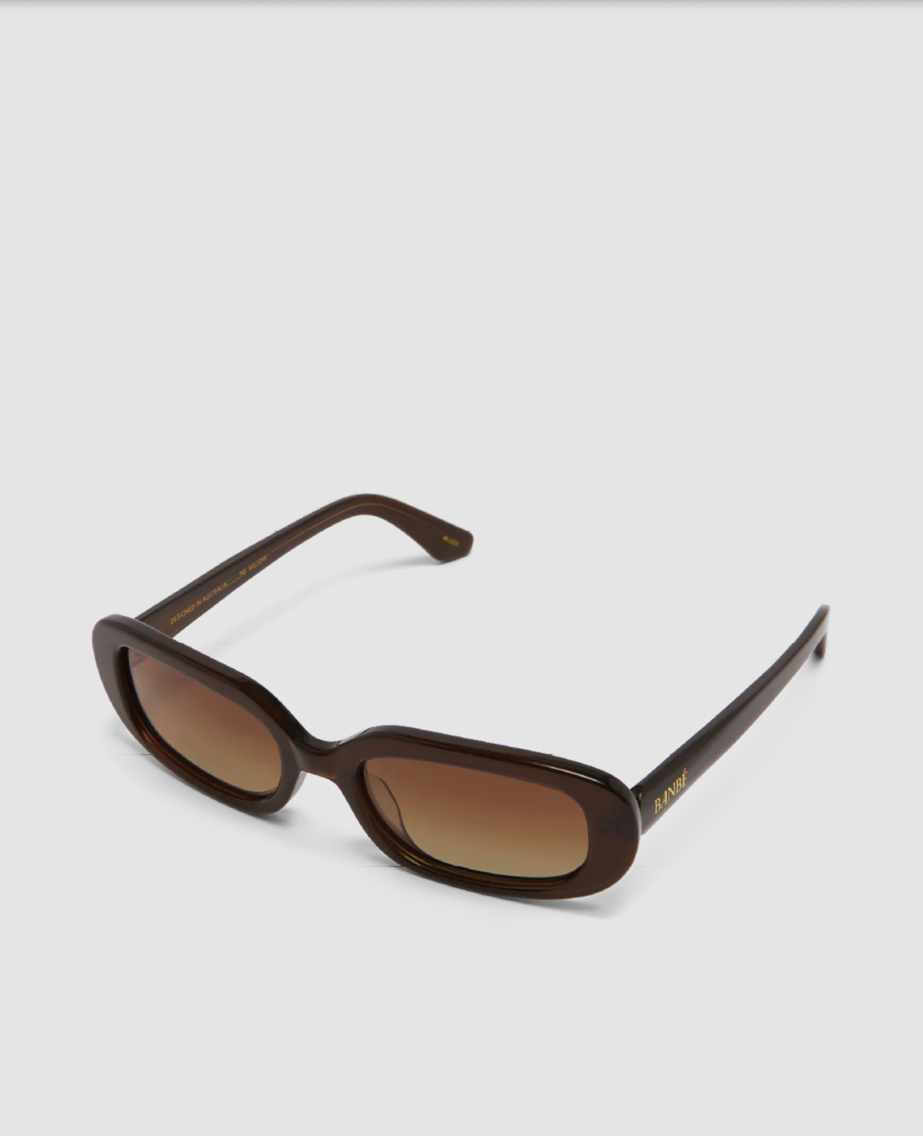 Banbé Eyewear Women's Willow Sunglasses in Dark Mocha-Dark Mocha