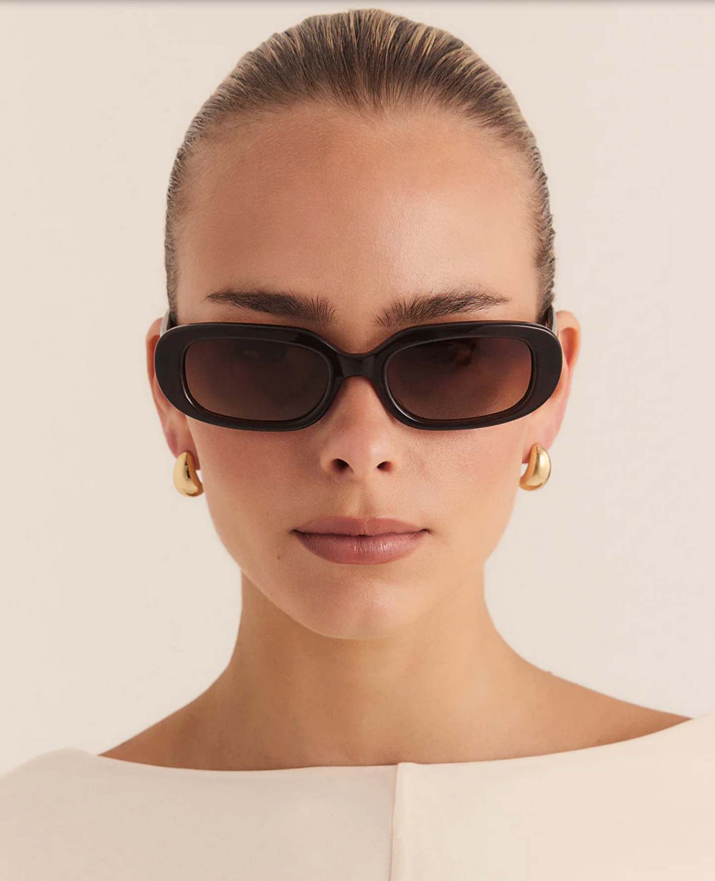 Banbé Eyewear Women's Willow Sunglasses in Dark Mocha-Dark Mocha