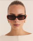 Banbé Eyewear Women's Willow Sunglasses in Dark Mocha-Dark Mocha