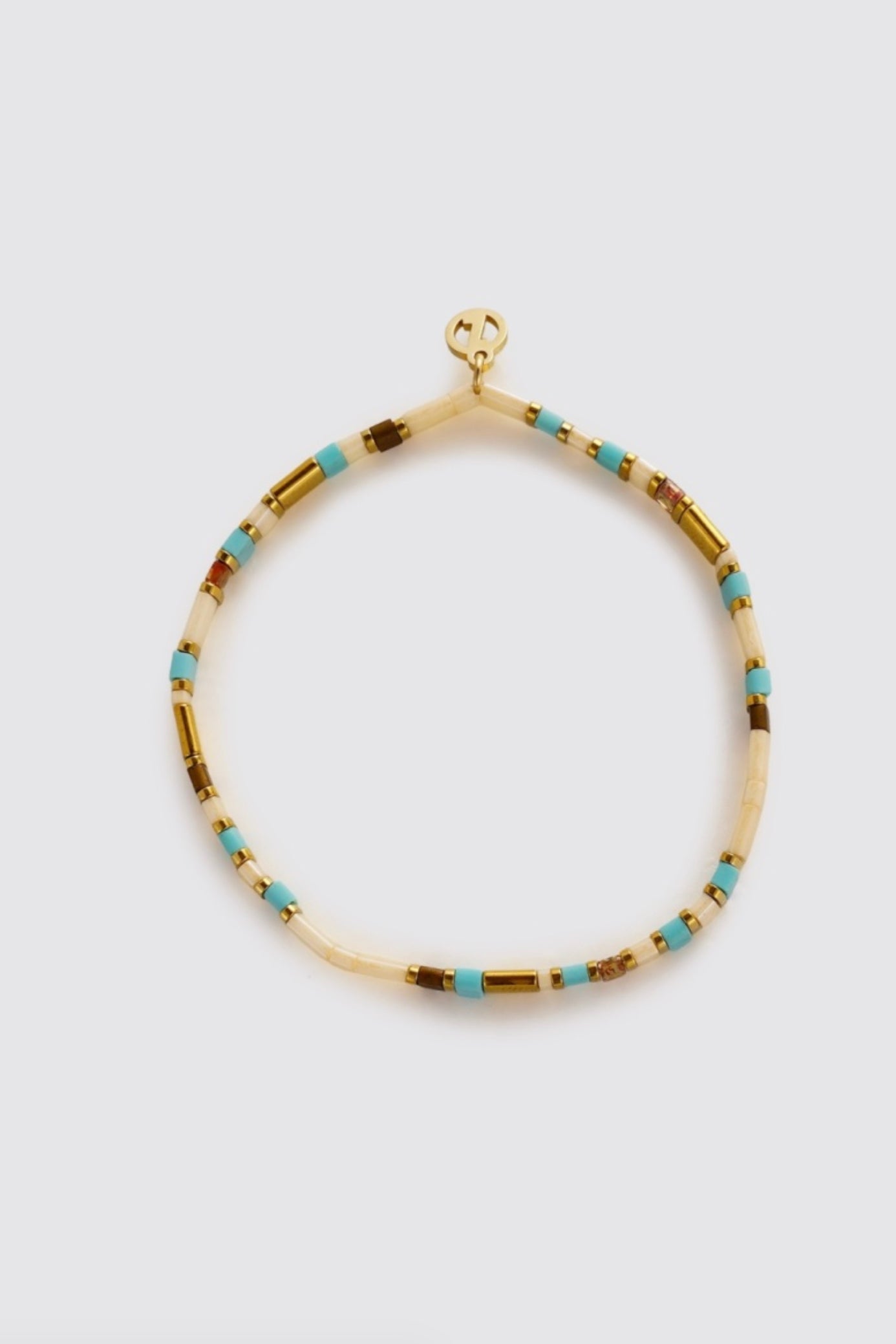 Zafino Tile Water Proof Stretch Bracelet Teal/Cream | Women's Jewellery | Gretel Lane