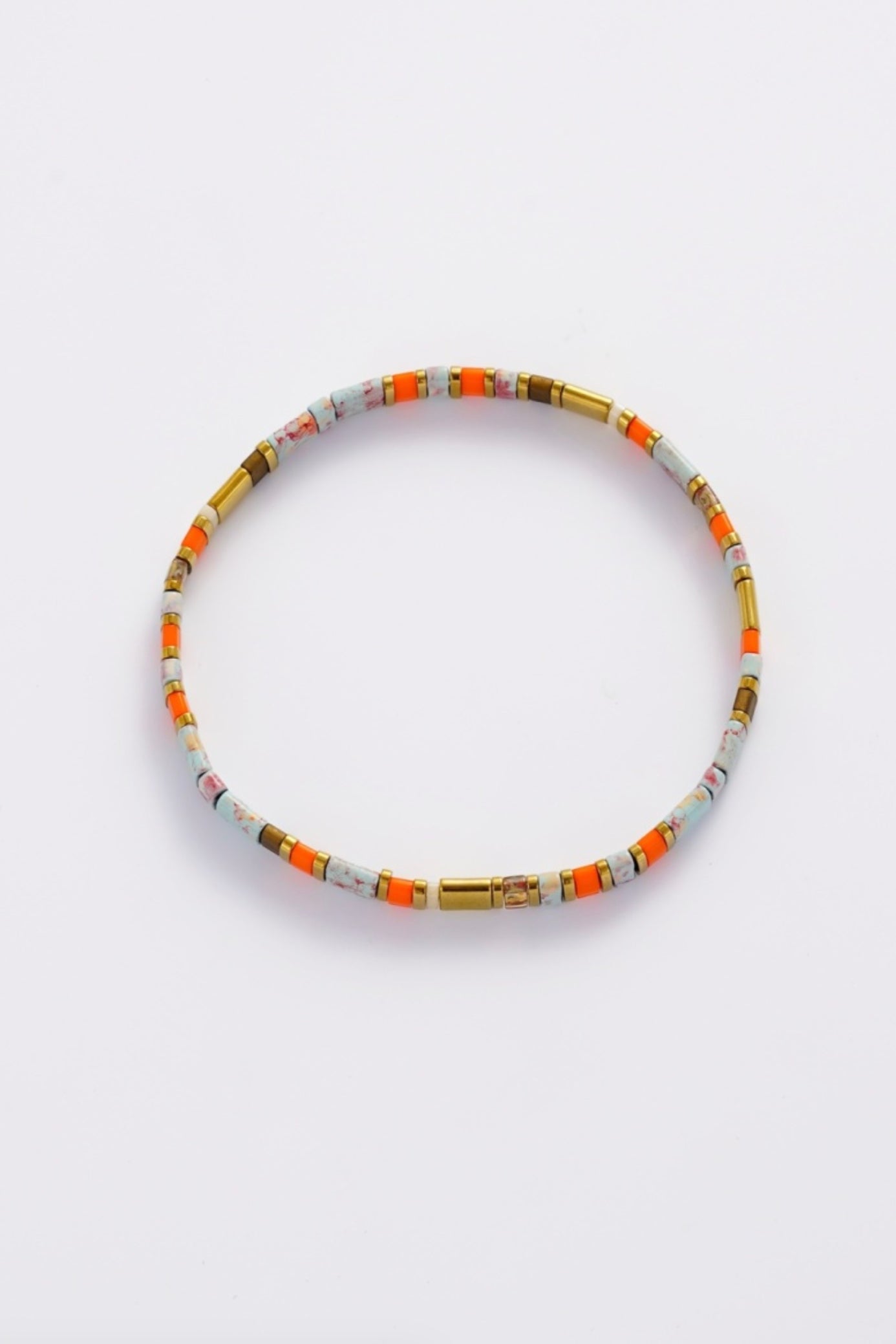 Zafino Tile Water Proof Stretch Bracelet Teal/Orange | Women's Jewellery | Gretel Lane