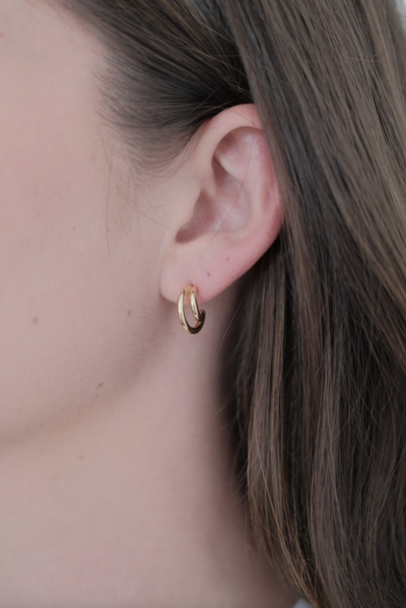 Zafino Tilly Double Hoop Earrings Gold | Women's Jewellery | Gretel Lane