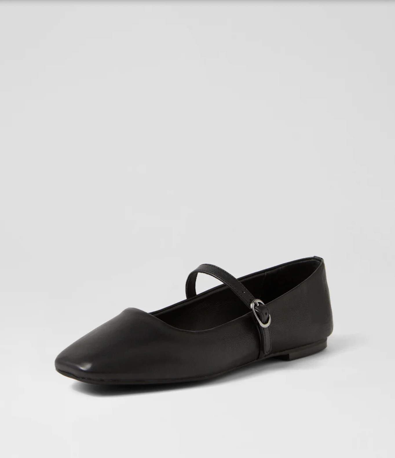 Mollini Black Leather Mary-Jane | Gretel Lane