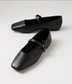 Mollini Black Leather Mary-Jane | Gretel Lane