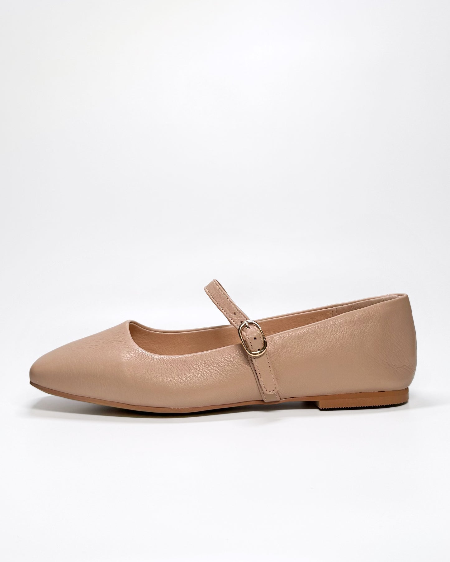 Mollini Nude Leather Mary-Jane | Gretel Lane