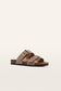 Frankie4 Tommy Podiatrist-designed Buckle Slide Mushroom Suede | Women's Shoes | Gretel Lane