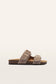 Frankie4 Tommy Podiatrist-designed Buckle Slide Mushroom Suede | Women's Shoes | Gretel Lane