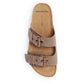Frankie4 Tommy Podiatrist-designed Buckle Slide Mushroom Suede | Women's Shoes | Gretel Lane