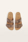 Frankie4 Tommy Podiatrist-designed Buckle Slide Mushroom Suede | Women's Shoes | Gretel Lane