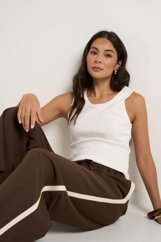 Townie Wide Leg Pant (Chocolate)