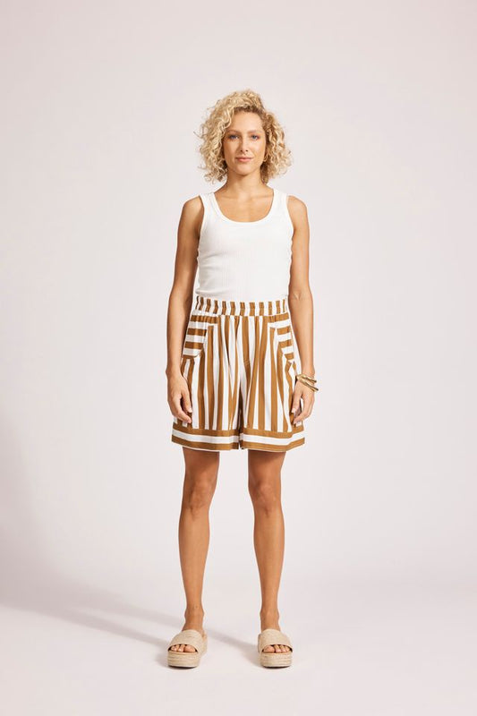 Treville Stripe Short (Caramel)