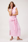 HAVEN Tropea Stripe Tie Cotton Maxi Dress Pink | Women's Clothing | Gretel Lane