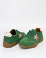 Alfie & Evie Truce Women's Lace-up Sneaker Green Suede with Pink Star | Women's Shoes | Gretel Lane
