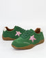 Alfie & Evie Truce Women's Lace-up Sneaker Green Suede with Pink Star | Women's Shoes | Gretel Lane
