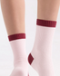 Ambra Two Tone Rib Crew Sock in Dhalia Pink | Women's Socks | Gretel Lane