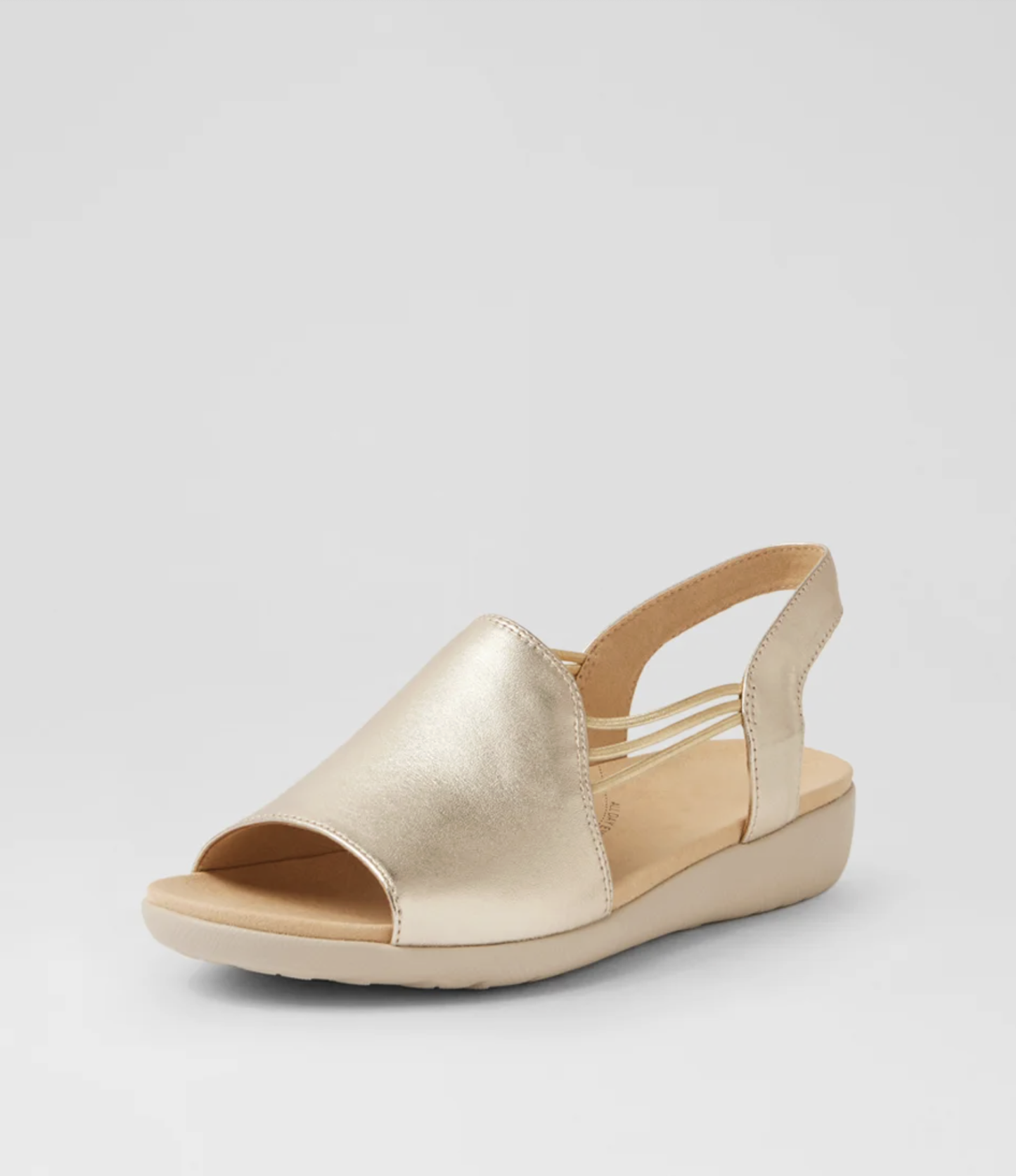 Ziera Udhays Women's Slip on Sandal Pale Gold Leather | Gretel Lane | Women's Slip on sandal