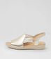 Ziera Udhays Women's Slip on Sandal Pale Gold Leather | Gretel Lane | Women's Slip on sandal