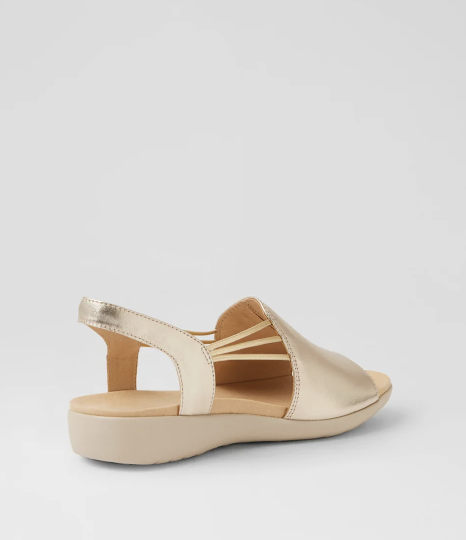 Ziera Udhays Women's Slip on Sandal Pale Gold Leather | Gretel Lane | Women's Slip on sandal