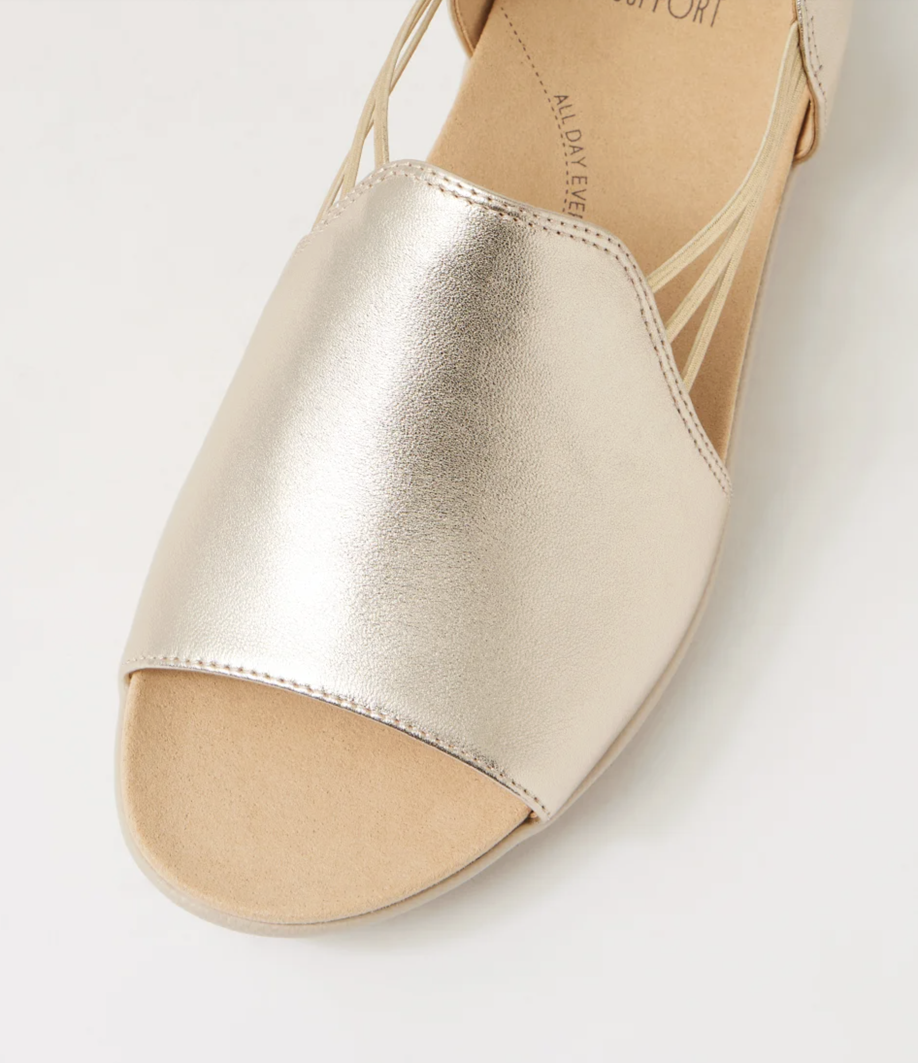 Ziera Udhays Women's Slip on Sandal Pale Gold Leather | Gretel Lane | Women's Slip on sandal