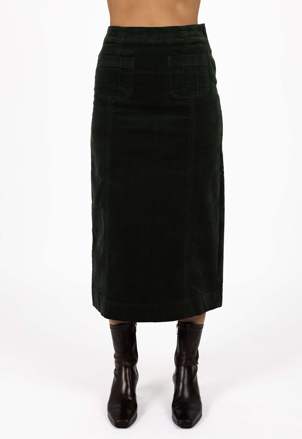 Humidity Women's Green Va Va Valour Midi Skirt | Gretel Lane