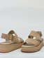Django & Juliette Vaiga Raffia Leather Platform Sandal Natural | Women's Sandals | Gretel Lane