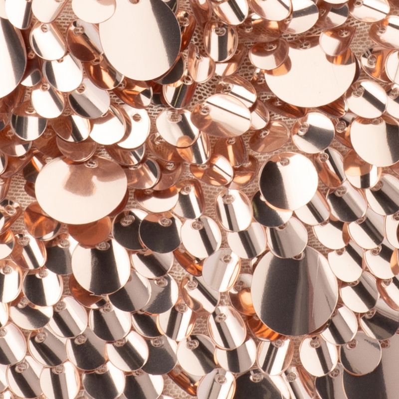 Rose Gold Sequin Clutch Bag with Handle | Gretel Lane
