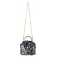 Gunmetal Sequin Top Handle Bag | Gretel Lane