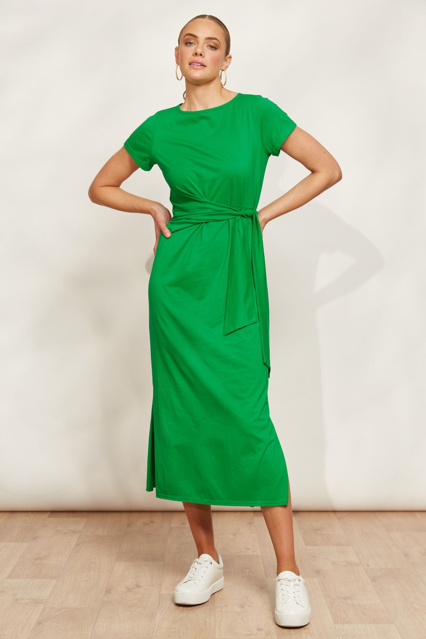 Verano Tie Dress (Emerald)